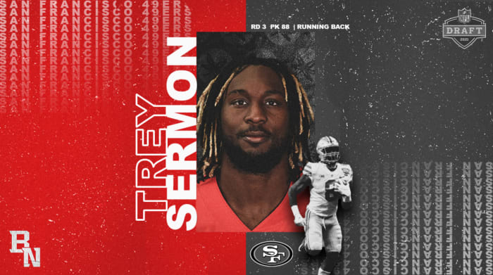 Trey Sermon NFL Draft Card